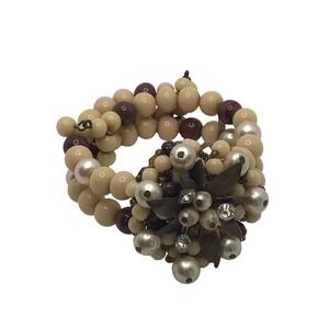 Vintage adjustable Beaded Bracelet